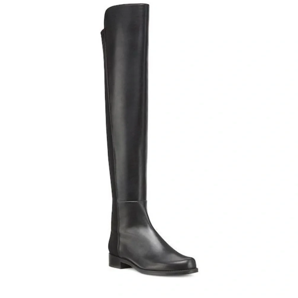 Stuart Weitzman 5050 Over-The-Knee Stretch-Leather Boots